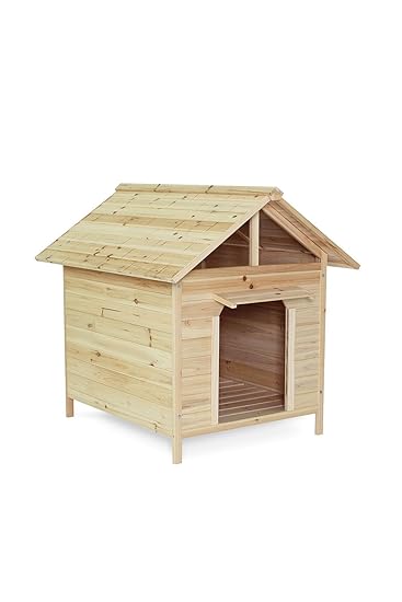 dibea DH10014, Hundehütte - wetterfestes Hundehaus, Holz (103 x 83 x 97 cm)