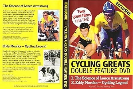 Cycling Greats Double Feature The Science Of Lance Armstrong Eddy Merckx Cycling Legend Amazon Co Uk Dvd Blu Ray