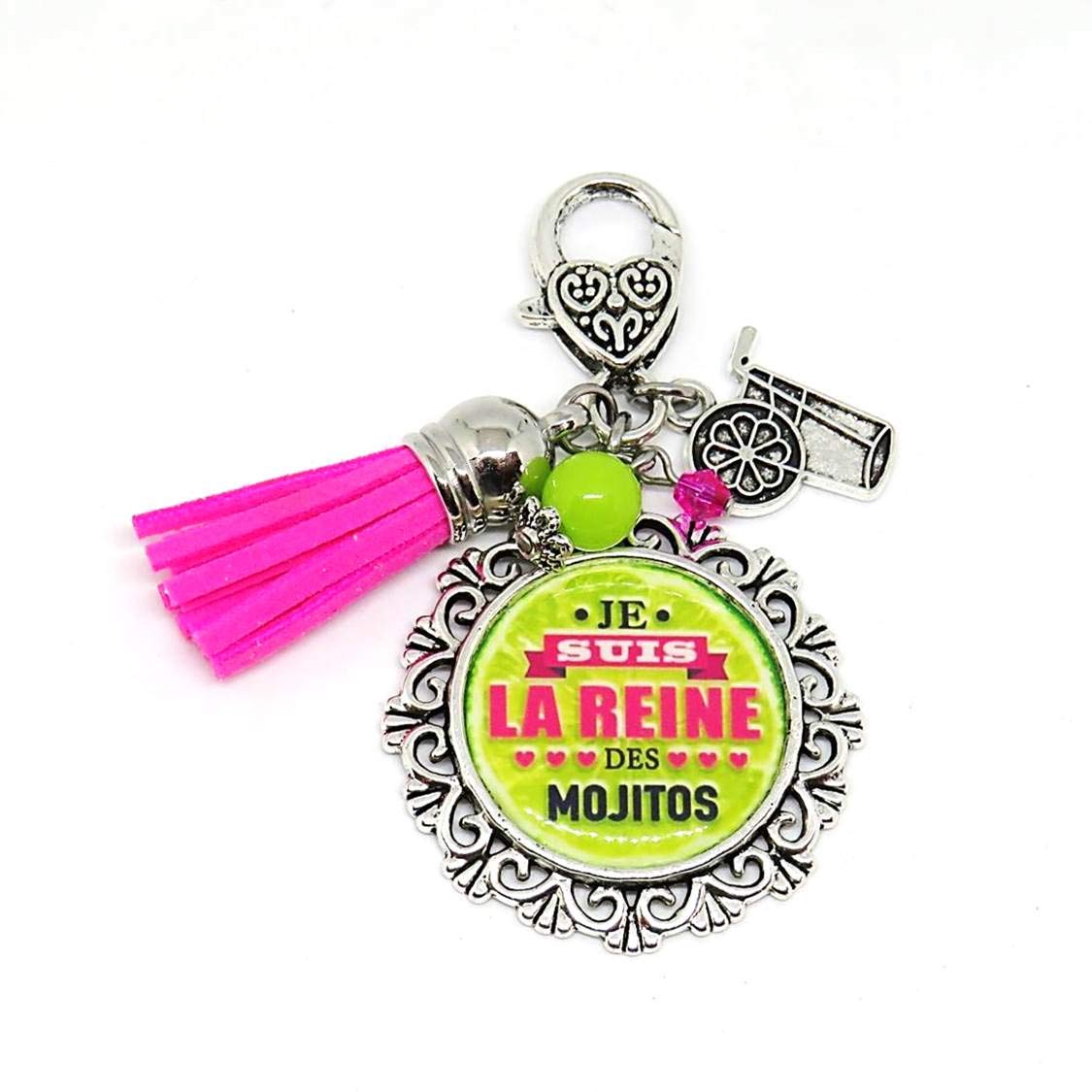 Cocktail Porte Cles Mojitoje Suis La Reine Des Mojitos Cadeau Anniversaire Mojito Apero Valises Et Bagages Produits Handmade Lawawarenesssociety In
