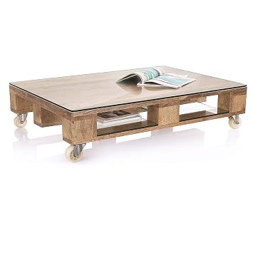 Impressionen Living Couchtisch Palette Industrial Loft Style