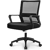 NEO Chair Office Chair Gaming Desk Computer Chair Ergonomic Mesh Mid Back with Wheels Lumbar Support Comfy Swivel Adjustable 