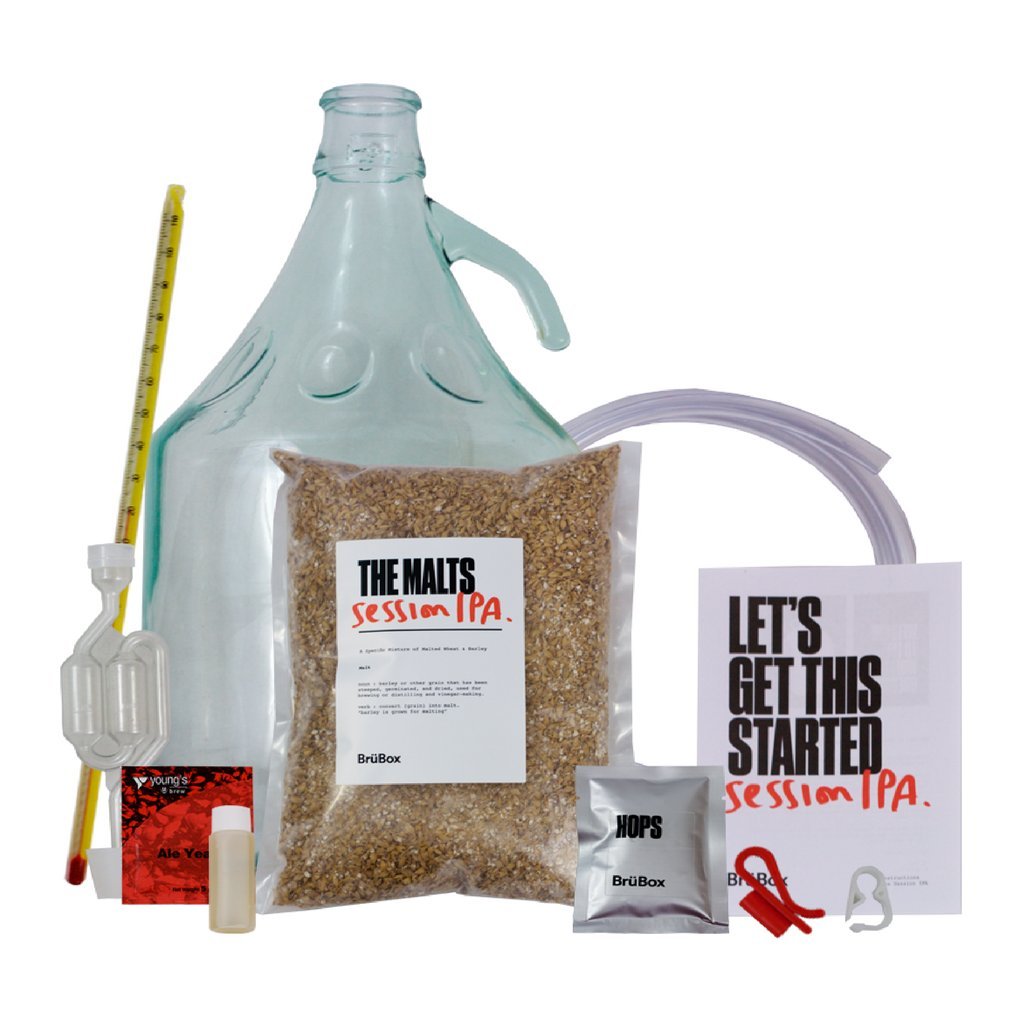 Porter Craft Beer Home Brewing Kit by BrüBox. Premium AllGrain Home