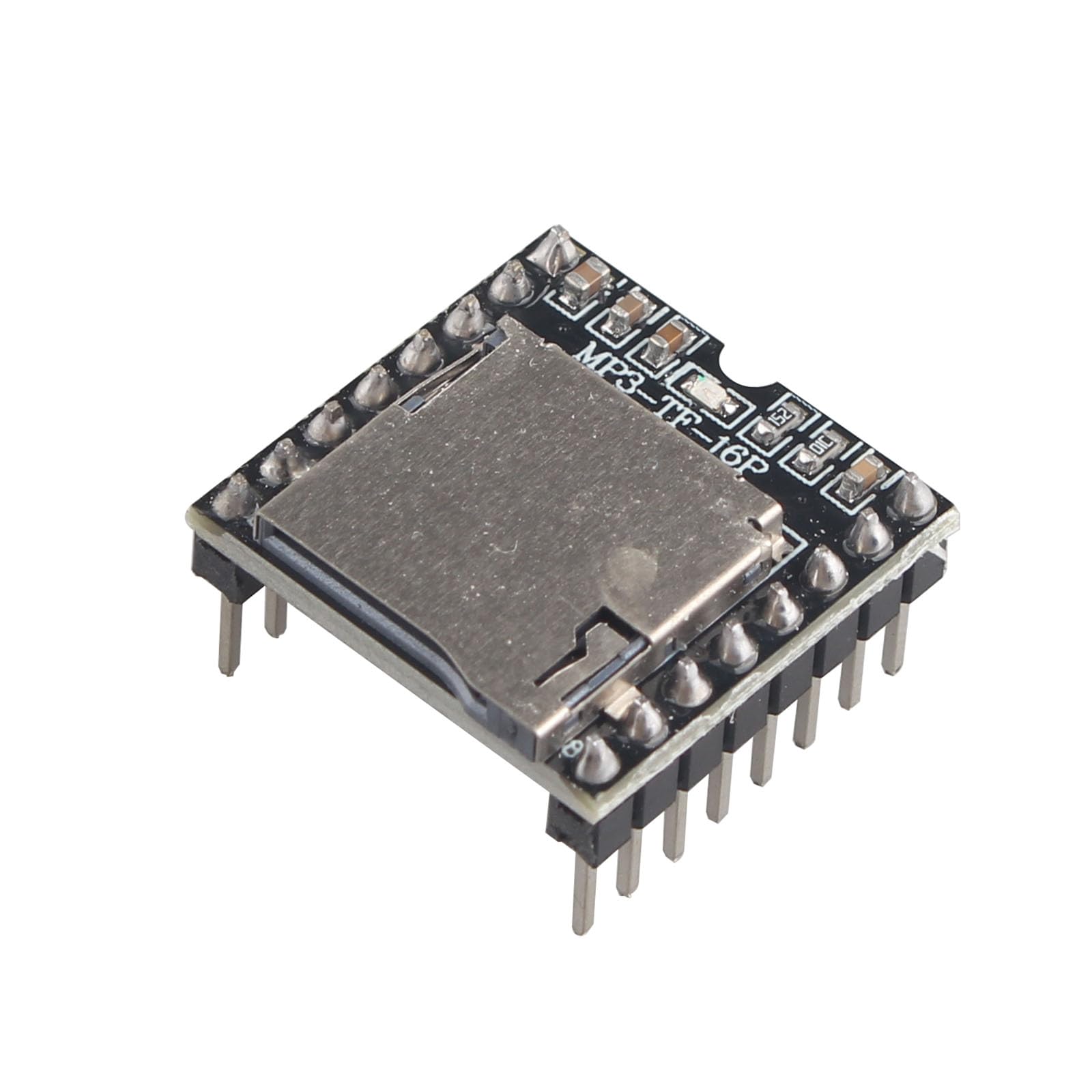 HALJIA DFPlayer Mini MP3 Player Module 24-bit DAC Output Directly Connect to Speaker, Support TF Card, Compatible with Arduino Raspberry Pi etc.