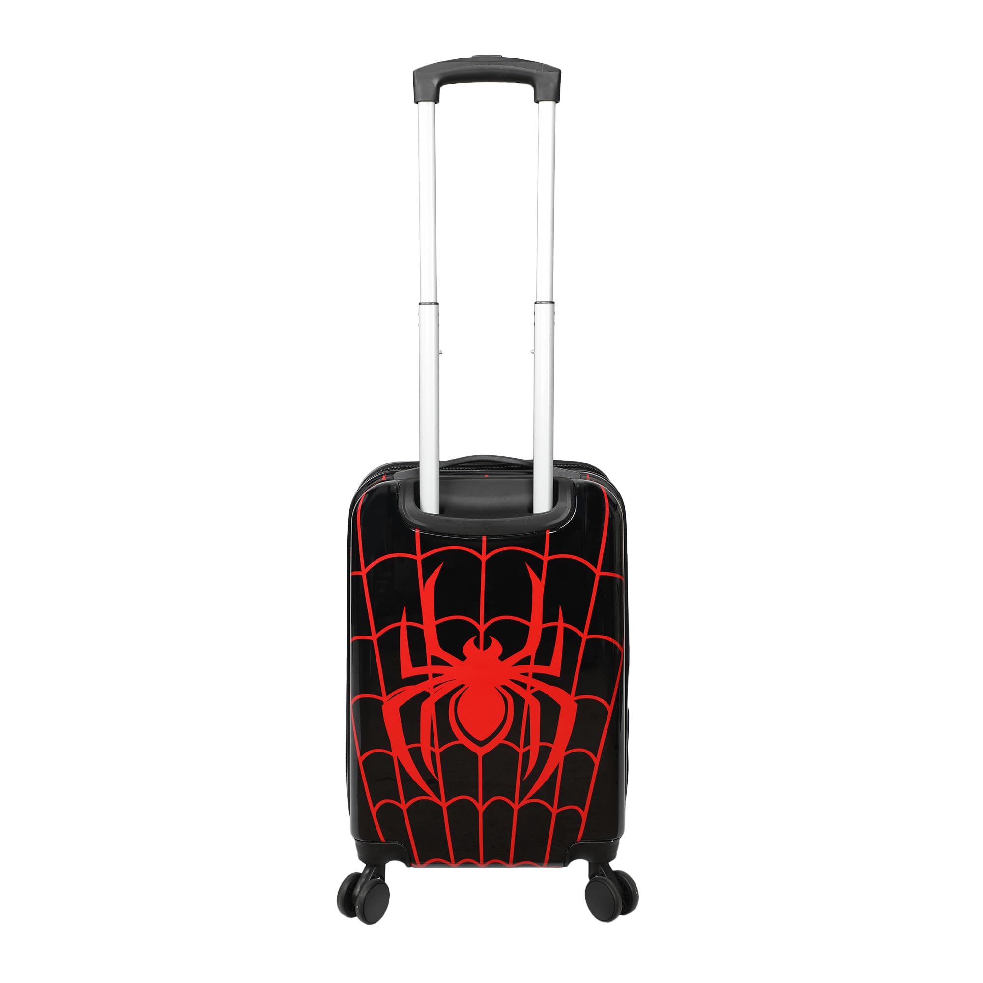Bioworld Spider-Man Web Logo 20” Carry-On Luggage With Wheels And Retractable Handle