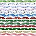19 Rolls 95 Yard Christmas Ribbons Trims Printed Grosgrain Ribbons Multicolor Organza Ribbons Satin Ribbons Metallic Glitter Ribbons 3/8