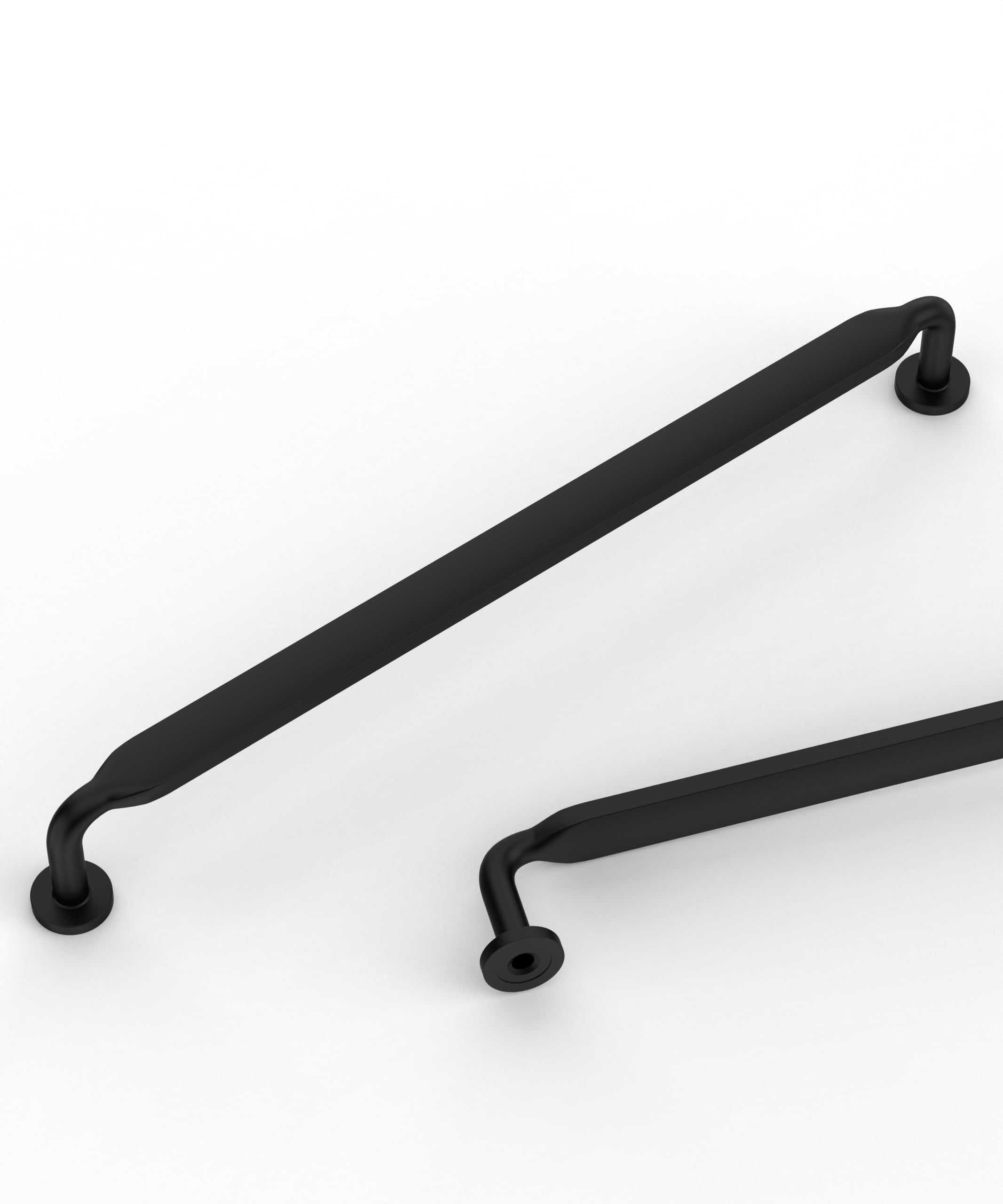 Coinkoly 10 Pack Matte Black Cabinet Handles - 192MM Hole Centers Drawer Handles for Kitchen Cupboard UK0003