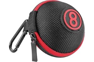 beiqilian Clip-on Billiard Cue Ball Case.Cue Ball Bag for Billiard Balls, Training Balls and Pool Balls. Billiard Ball Carryi