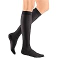 mediven Sheer & Soft for Women 20-30 mmHg - Closed Toe Leg Circulation Knee High Compression Stockings for Women Sheer Leg Support Compression Hosiery II Ebony