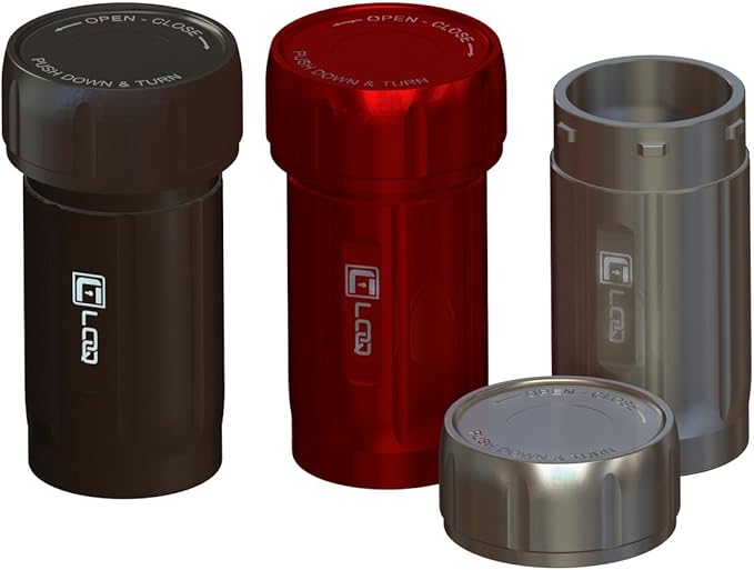 Canniloq 3 Pack Premium Smell Proof Locking Stash Jar and