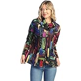 Jess & Jane Women's French Brush Turtleneck Tunic Top - NB3