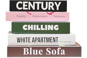 3T GROUP Faux Books for Decoration - Decorative Books Set of 5 Faux Books for Bookshelf Decor Decorative Books for Home Decor – Fake Books for Coffee Table Book Decor