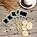 eBoot 10 Set Mini Rectangle Chalkboards Decorative Border Black Board with Stand for Message Board Signs