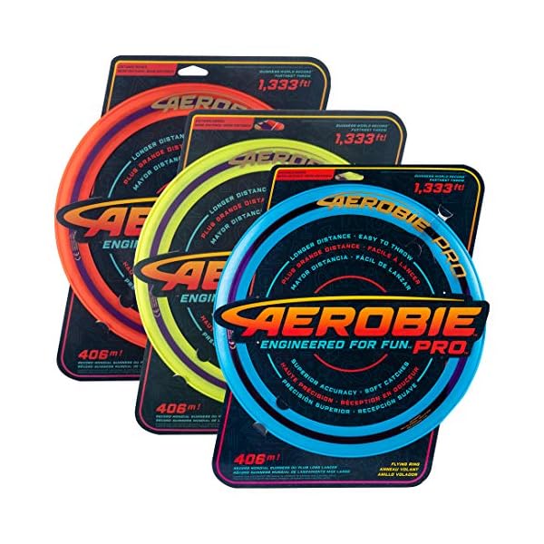 Aerobie 970031 Pro Frisbee Throw Ring, for ages 12+, Assorted