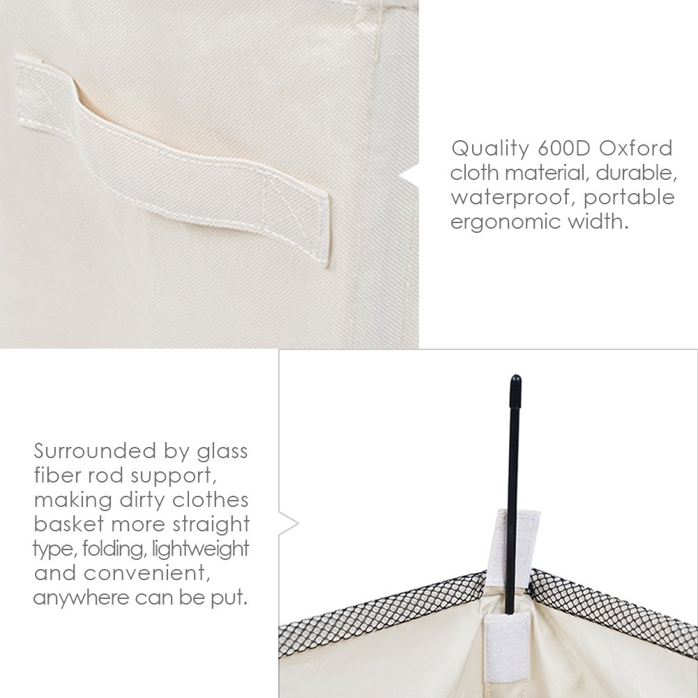 bandejas de lavandería con asas myonly para ropa sucia cesta con ruedas