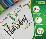 Crayola Super Tips Washable Markers 150 Pack Assorted Colours Medium Tip view 9