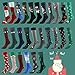 Gmall Christmas Socks, Men's Women's Colorful Novelty Christmas Stockings Dress New Year Holiday Gift Christmas Tree Party Cartoon Pattern Fashionable Funny Crew Socks, 6 Pairs