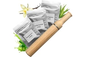 Natural Plant Essential Oil Inhaler | Vaporless Smokeless Inhalers | Refreshing | Portable&Convenient | Wooden-112