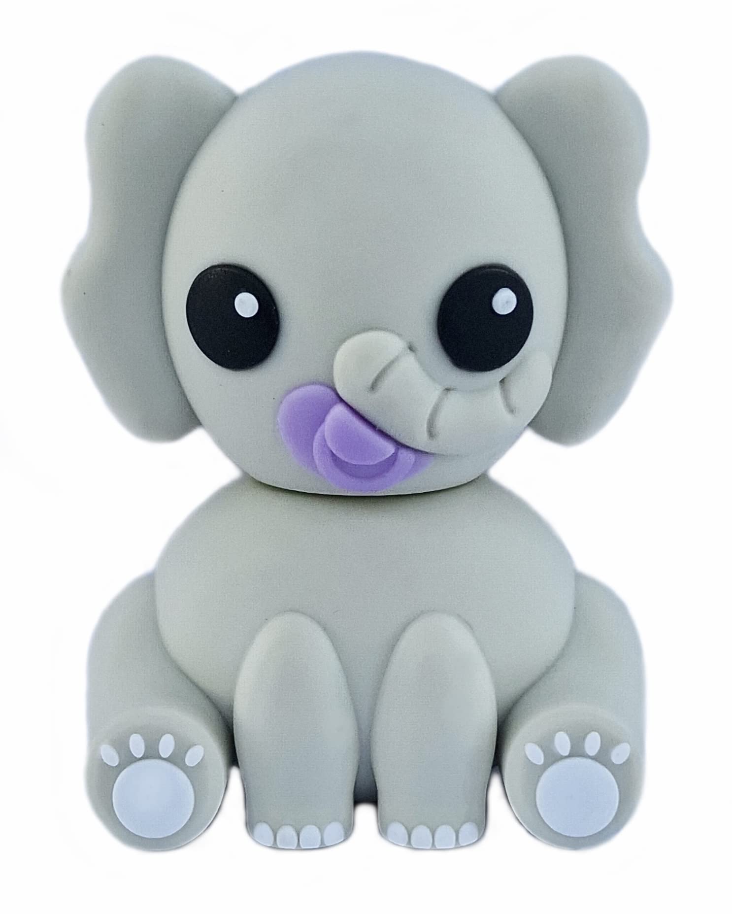 Ulticool - Elephant 32 GB - Baby with Dummy - USB Flash Drive - Original Unique USB Stick - Memory Stick Data Storage - Stick - Grey / Purple — image 1