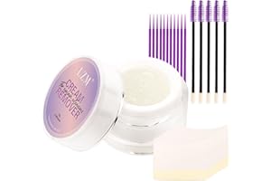 LZM Lash Remover for Lash Extensions Eyelash Extension Remover Cream Fast Dissolve Eyelash Glue Remover Professional Lash Removal Low Irritation(Rose)
