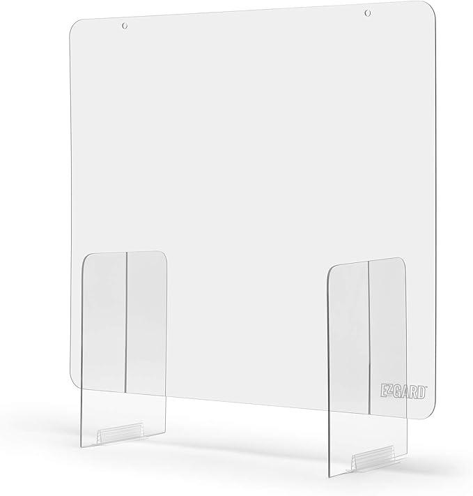 Portable Lightweight Sneeze and Cough Protective Plexiglass Shield