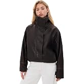 Lioness Women's Shoreline Funnel Faux Leather Jacket