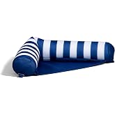 Big Joe Noodle Sling No Inflation Needed Pool Seat with Armrests, Americana Nautical Stripe Double Sided Mesh, Quick Draining Fabric, 3 feet