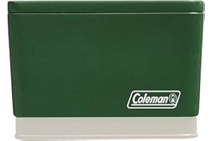 Coleman Citronella Candle 11oz – Outdoor Candle in Retro Cooler Tin – Long-Lasting Decorative Candle for Patio, Camping, Backyard, BBQ & Travel, Green