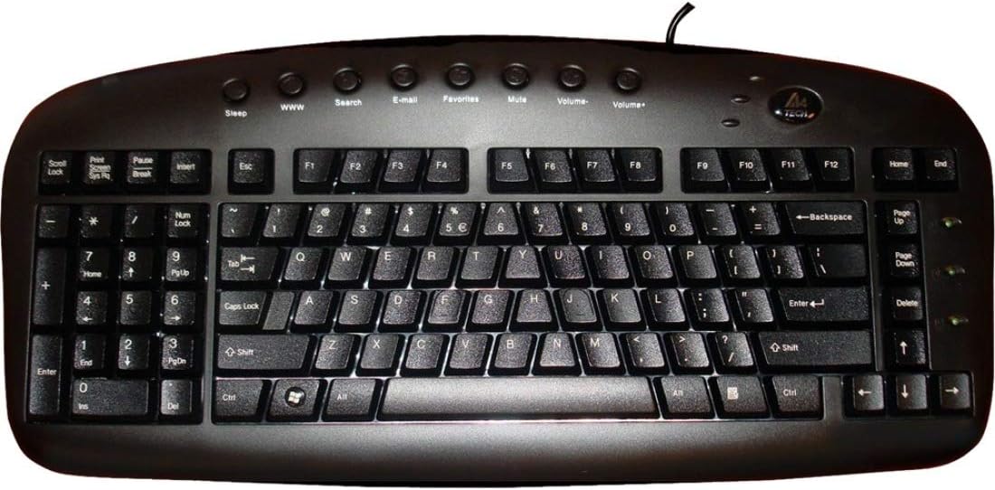 Ergoguys Left Handed Ergonomic Keyboard Teclado (USB, Estándar