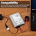 USB Hard Drive Converter, Fosmon USB 2.0 to IDE / SATA Converter Cable with AC Adapter
