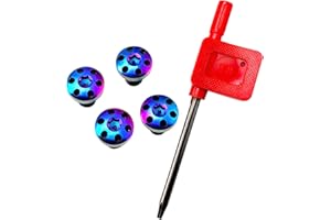 1911 Grips, 4Pcs 1911 Grip Screws Stainless Steel Torx Colorful with Torx Key Random Color