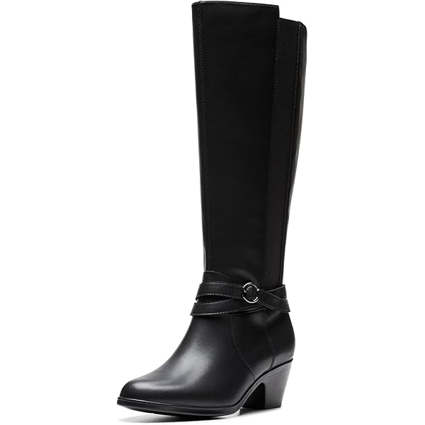 Amazon.com | Rockport Women's Evalyn Tall Boot Easy Care, BLACK