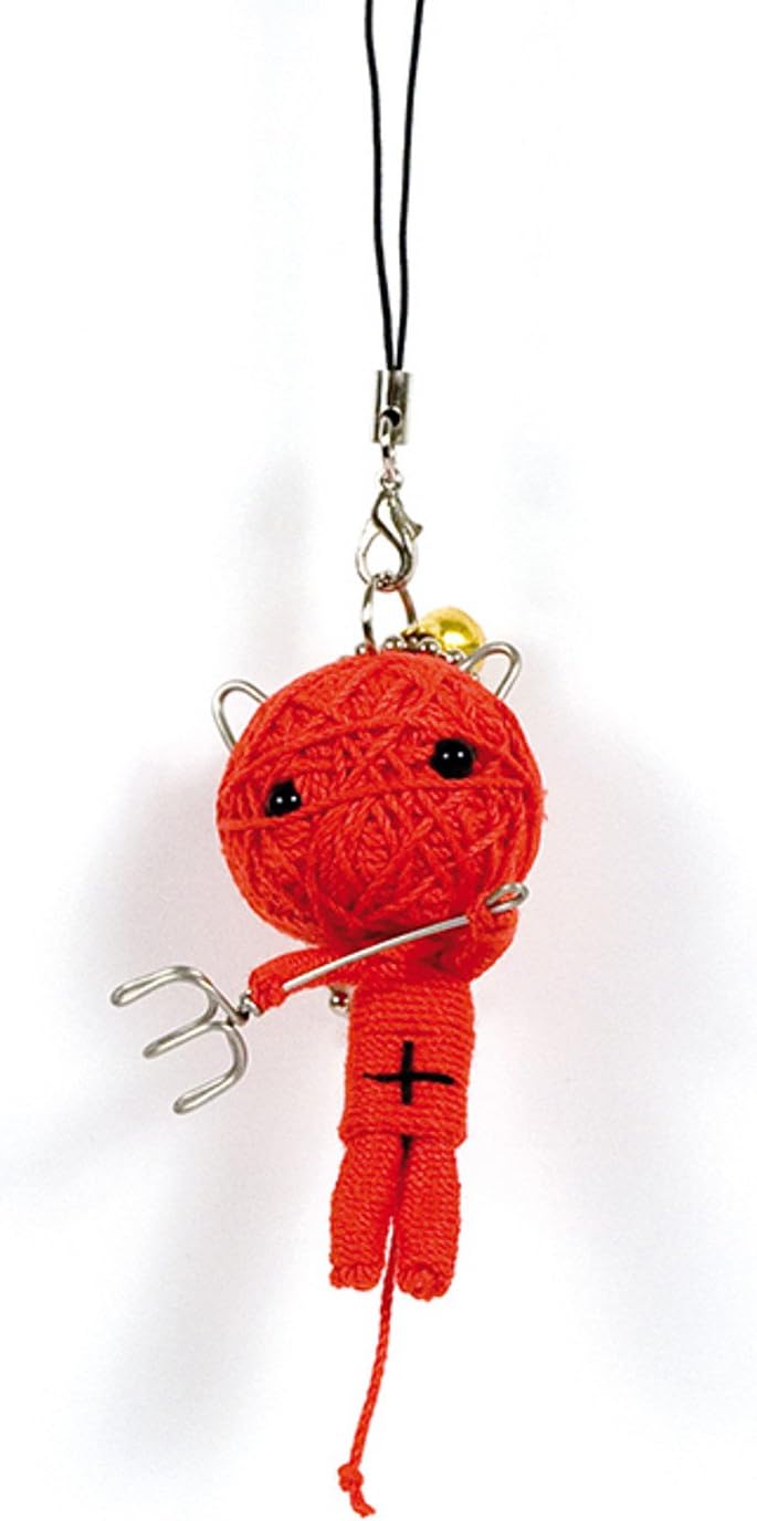 Laptop or bag Doll, Voodoo doll Key Rings – Devil Red.