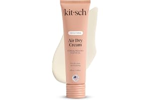 Kitsch Smoothing Air Dry Cream – With Castor Oil & Coconut Oil - 5 oz | Frizz Control Hair Care Product – Lightweight Hair Styling Products – Enhances Natural Hair Texture Appearance