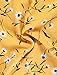 Allegra K Women's Boho Crossover V Neck Petal Sleeves Belted Floral Flowy Dress Large Yellow