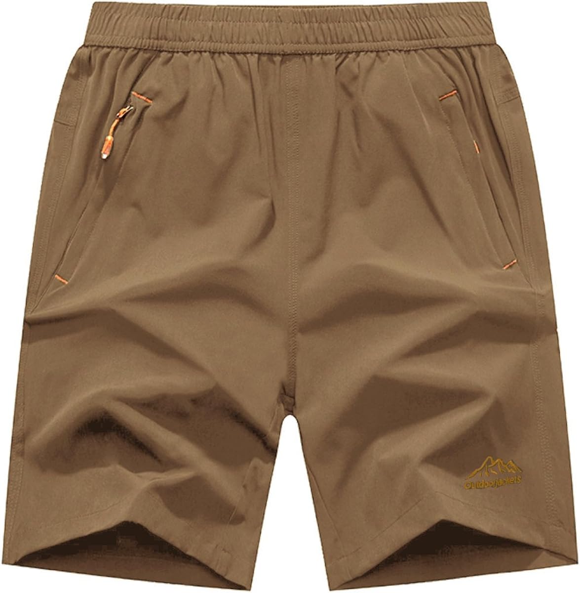 JINSHI Men's Outdoor Quick Dry Lightweight Sports Shorts Zipper Pockets : Clothing