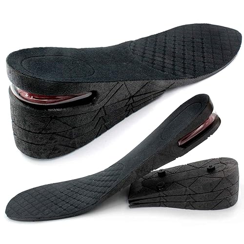 Height Increase Insoles, 4-Layer to Variable Height Increase  Shoe Lifts, Air Cushion Taller Sole Lift, Heel Lift Shoe Height Inserts for 
