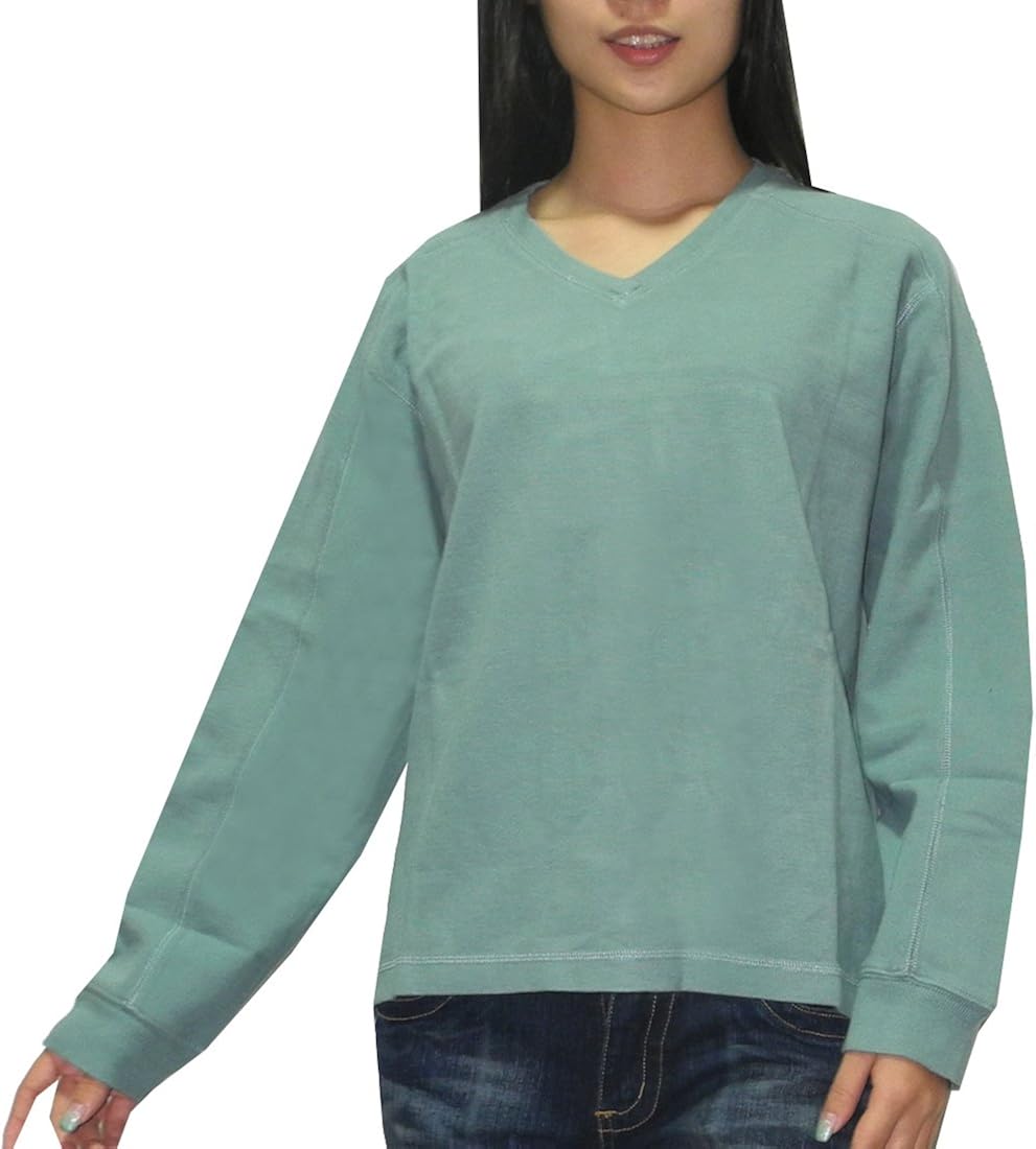 Tommy Bahama Womens V-Neck Pullover Thermal Sweatshirt XL Light Cadetblue at Amazon Womenâs 