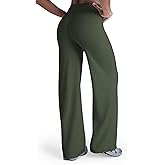 Sunzel Butt Lifting Wide Leg Yoga Pants Women No Front Seam Tummy Control High Waist Booty Gym Workout Straight Leg Bottoms