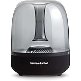 Harman Kardon Aura Studio 3, Bocina Inalámbrica Bluetooth, 130 W de Potencia, Sonido 360º, Efecto de Luz Ondulado - Negro