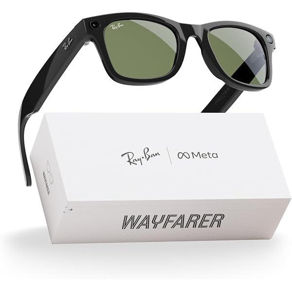 Óculos de Sol Ray-Ban Meta Wayfarer RW4008 - Shiny Black | Amazon