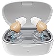Hearing Aids for Seniors, Invisible Hearing Amplifiers with Noise Cancelling, Rechargeable Hearing Aids for Severe Hearing Loss Adults, Comfort In-ear Hearing Devices