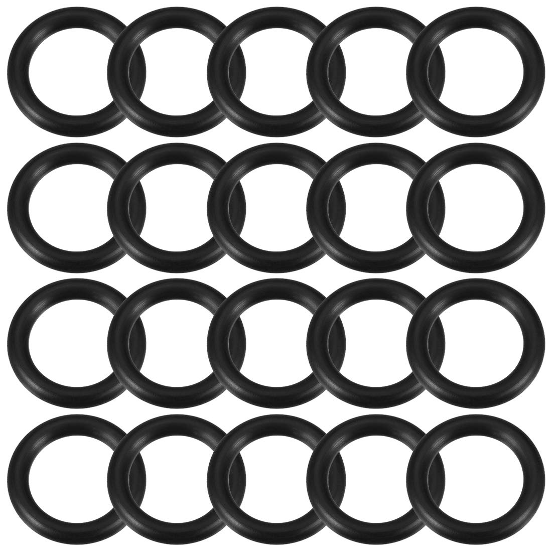 sourcing map Nitrile Rubber O-Rings 22mm OD 15mm ID 3.5mm Width, Metric Nitrile Rubber Sealing Gasket for Automotive Machine Plumbing, Pack of 20