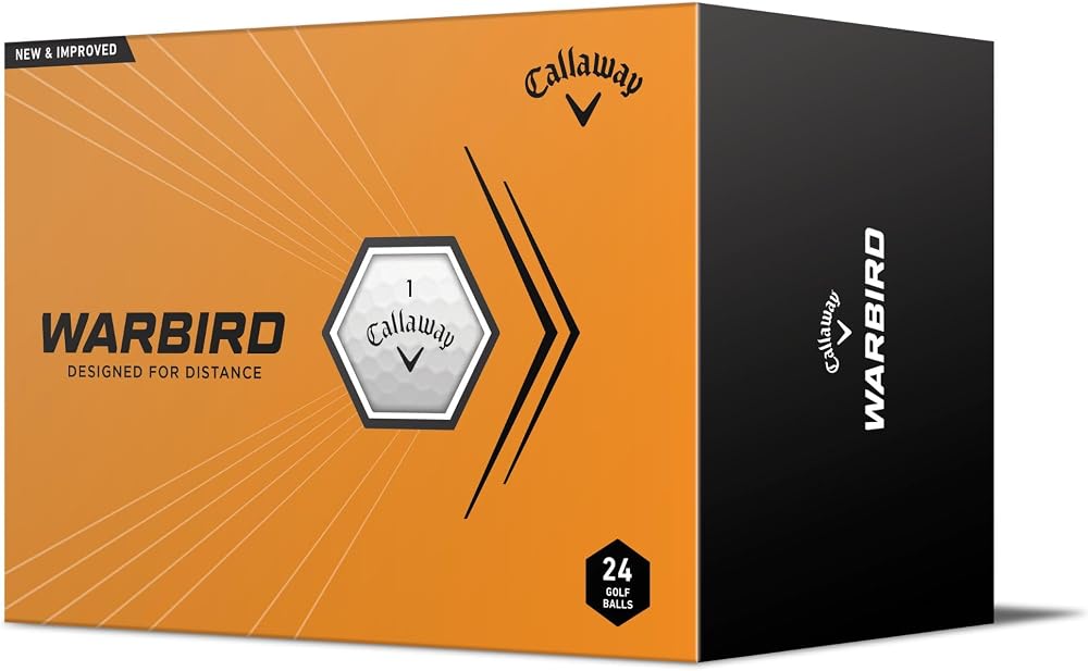 Callaway Warbird 24 Ball Pack White Golf Balls Distance HX Aerodynamics