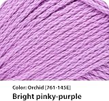 Lion Brand 761-145E 24/7 Cotton Yarn Orchid 100% Mercerized Cotton 185 yd view 2
