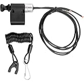 Tusk Power Pull Tether Kill Switch - Black Compatible with Yamaha YFZ450 | YFZ450R/X 2004-2026; Raptor 700/R 2006-2026; Fits Suzuki Z400 2003-2014, Kawasaki KFX400/450R 2003-2014