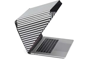 PHILBERT DANISH DESIGN Sun Shade & Privacy Cover/Hood for Laptop 15 inches -16 inches | Glare Reduction | Foldable/Portable | Heat Resistant | Striped