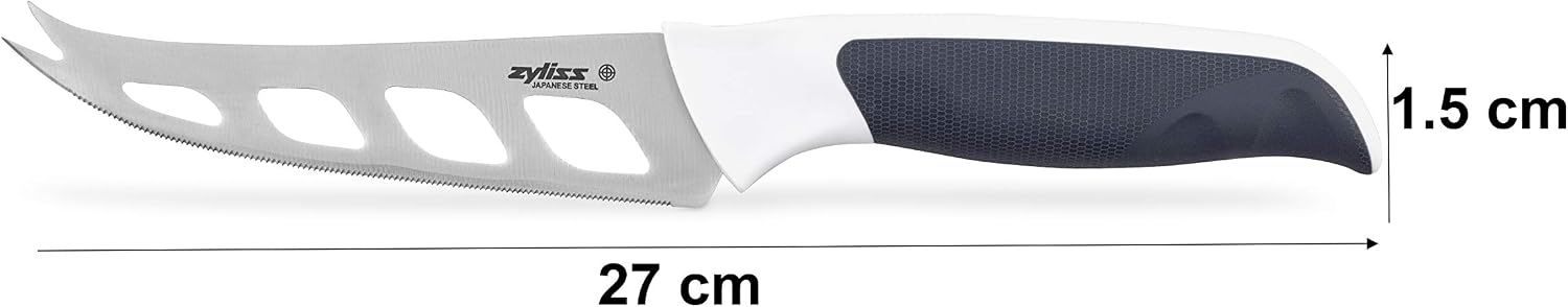 Zyliss E920219 Comfort Cheese Knife, 12cm/4.5in, Japanese Stainless Steel, Black/White, Kitchen Knife, Dishwasher Safe - Image 5
