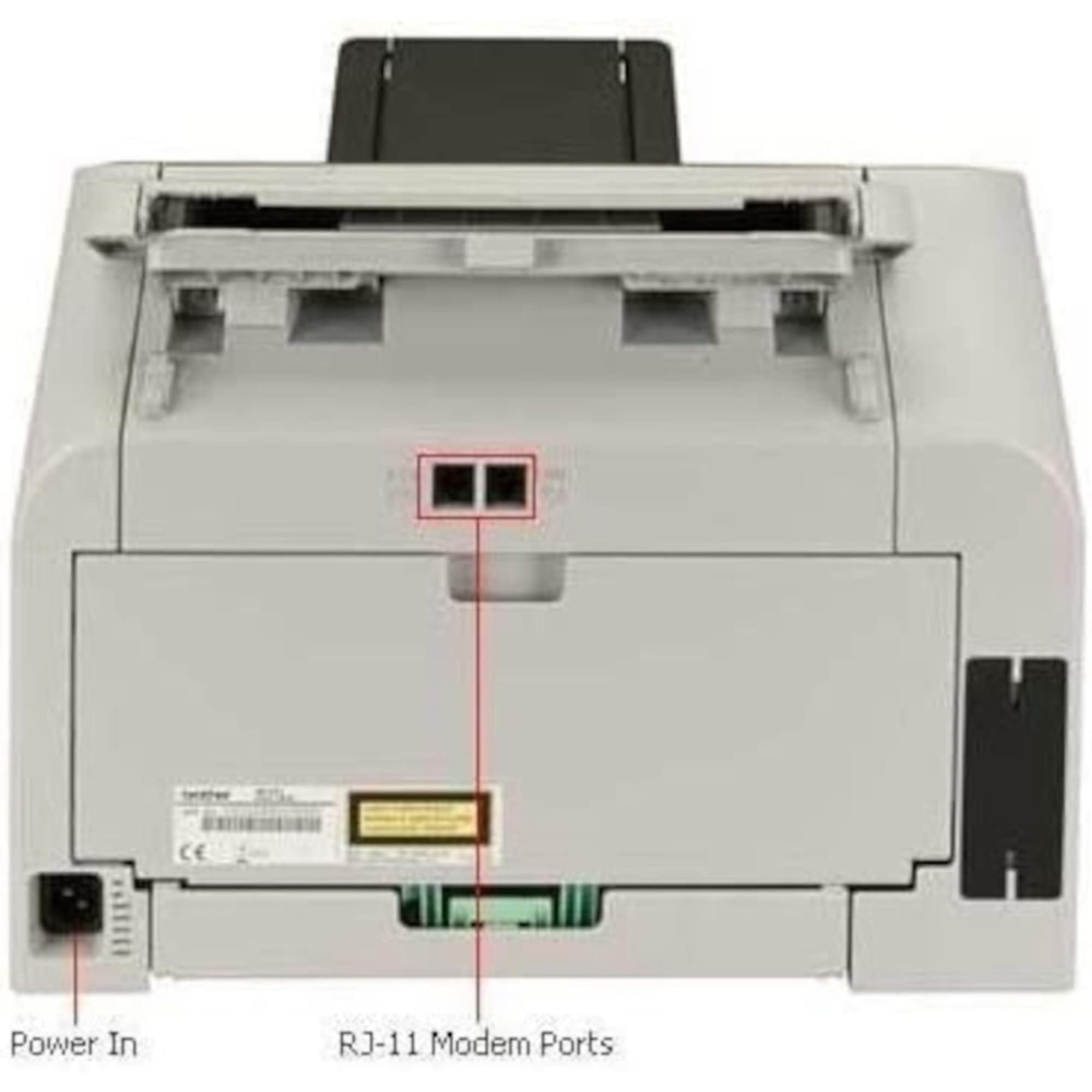 Brother FAX-2840 High Speed Mono Laser Fax Machine, Dark/Light Gray - FAX2840, 17.750x18.125x16.625