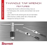Starrett 93F T-Handle Tap Wrench 1/4-1/2" Tap, 3/16-5/16" Shank, 13" Length view 2
