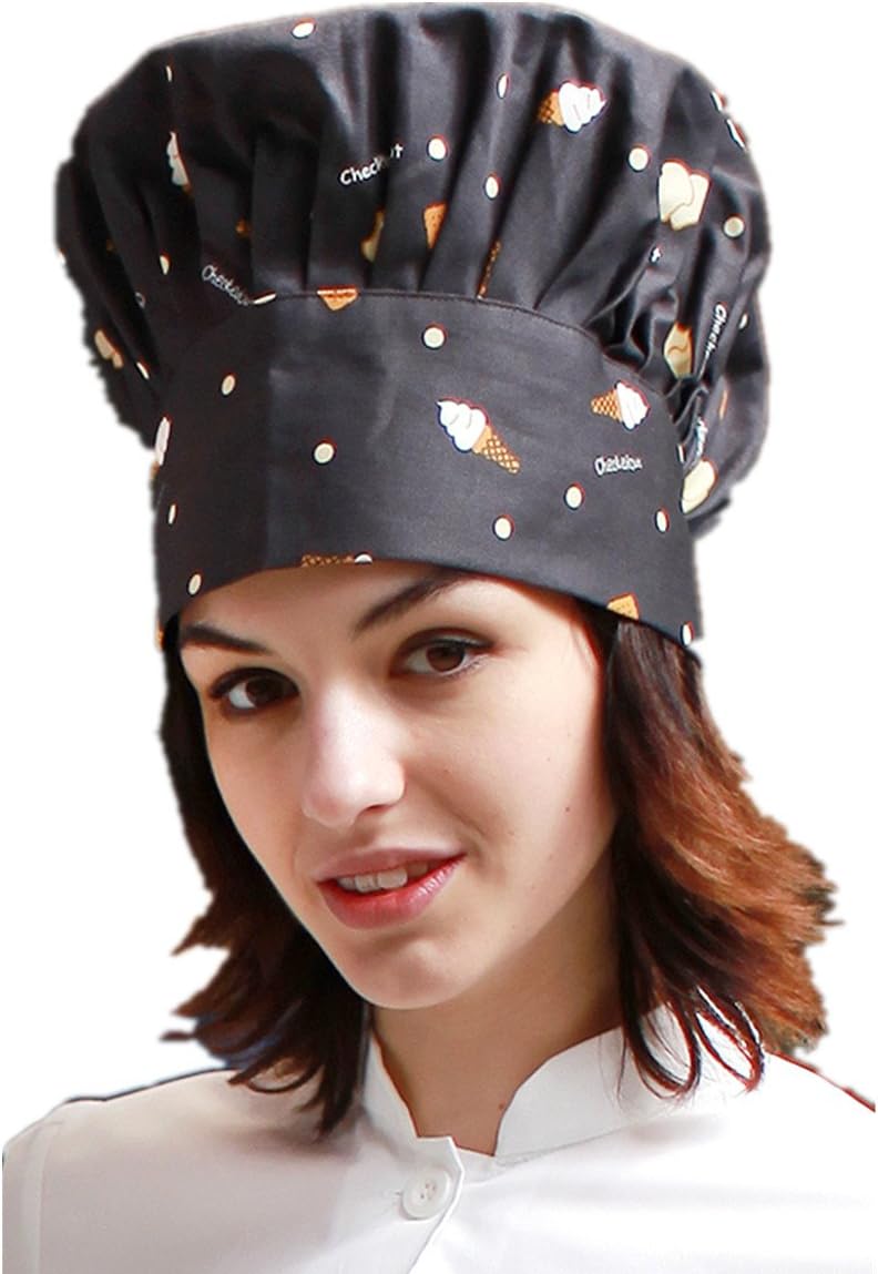 XINFU Chef's Working Cap Hotel Restaurant Kitchen Hats Unisex Working Adjustable Chef Hats